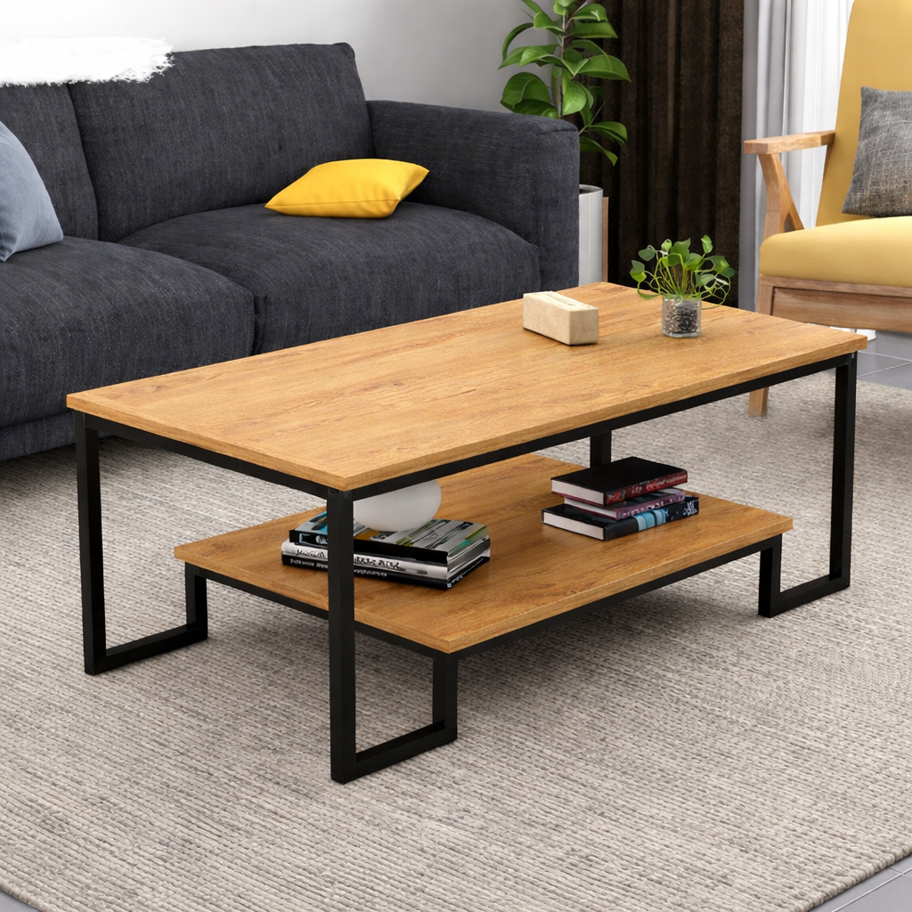 Two-Tier Lounge Table Furnitory Urban Industrial