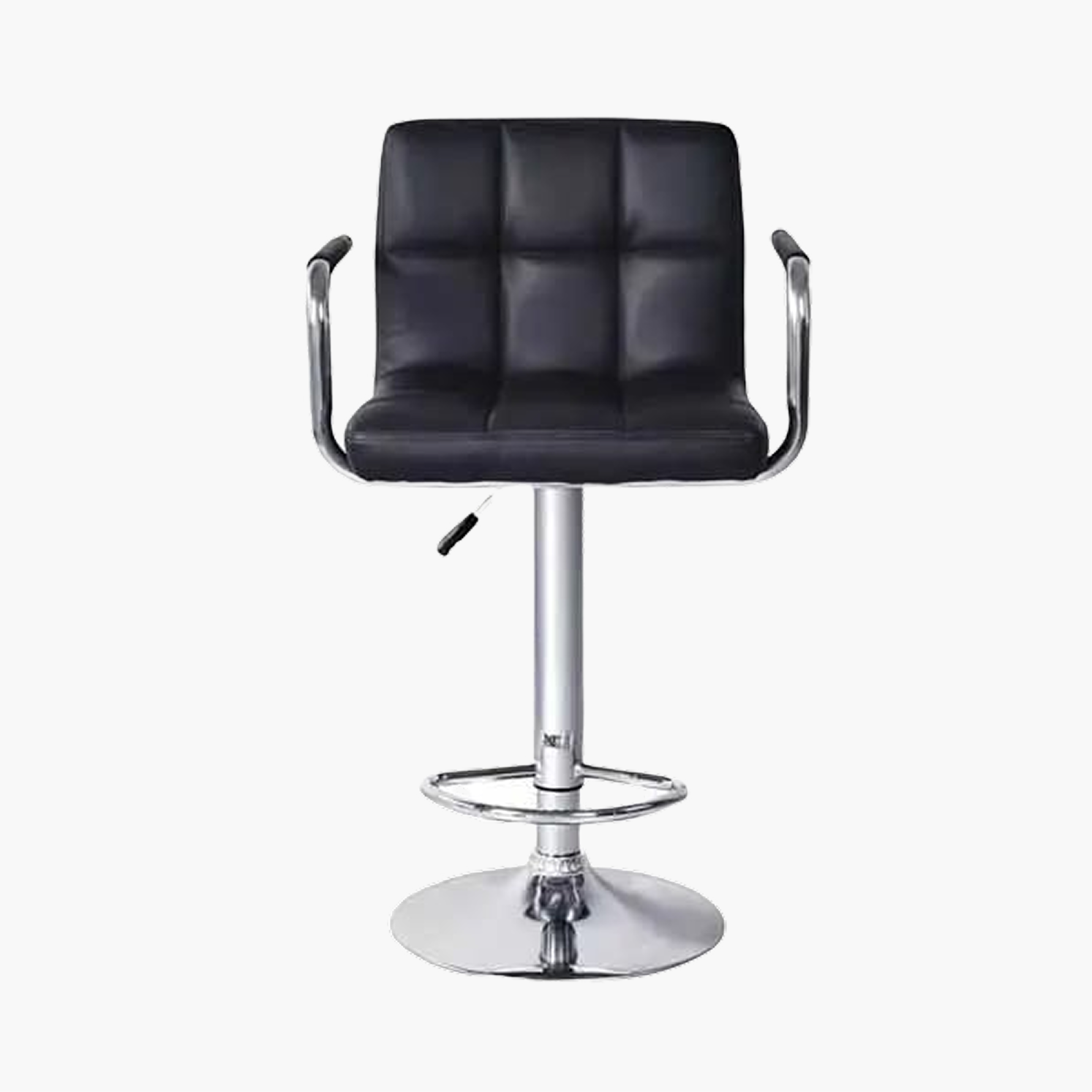 Furnitory Modern Tufted Hydraulic Bar Stool