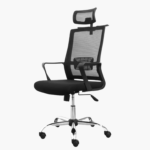 Furnitory High-Back Ergonomic Mesh Office Chair with Chrome Base