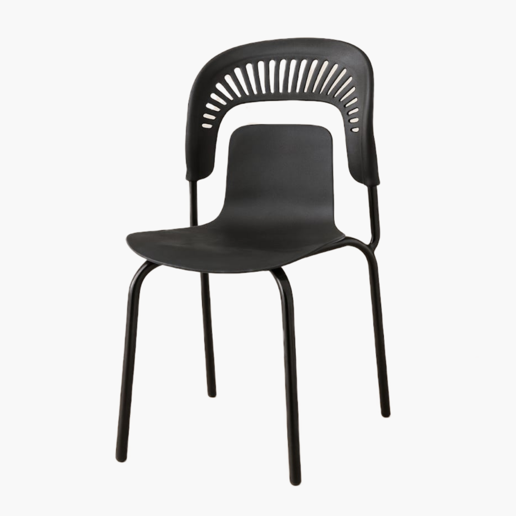 Furnitory Modern Slotted-Back Dining Chair