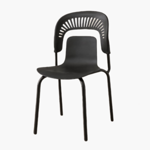 Furnitory Modern Slotted-Back Dining Chair