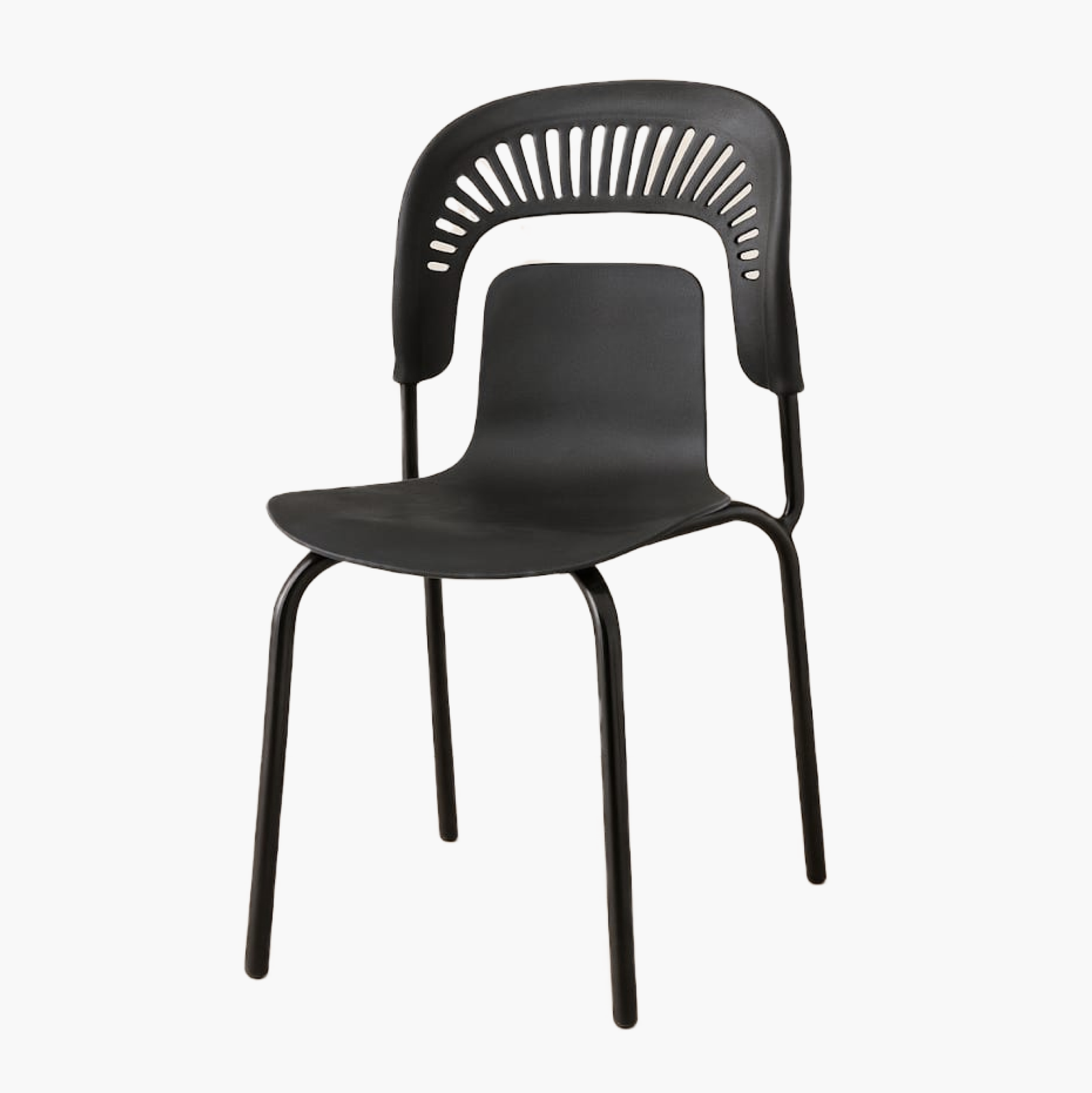 Furnitory Modern Slotted-Back Dining Chair