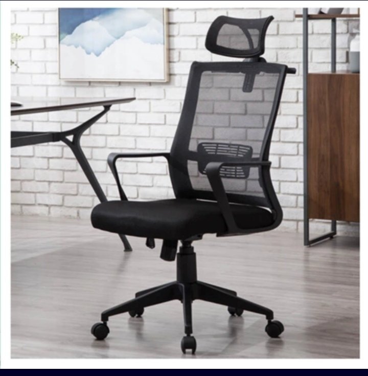 Furnitory High-Back Ergonomic Mesh Office Chair with Chrome Base