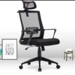 Furnitory High-Back Ergonomic Mesh Office Chair with Chrome Base