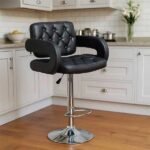 Furnitory Modern Tufted Bar Stool