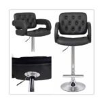 Furnitory Modern Tufted Bar Stool
