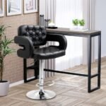 Furnitory Modern Tufted Bar Stool